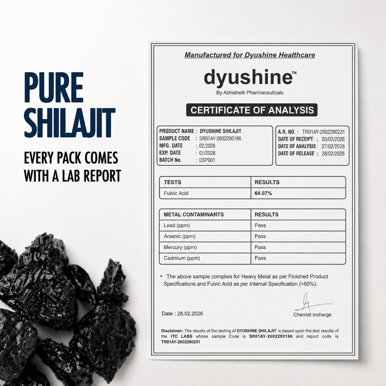 Dyushine Pure Shilajit Resin